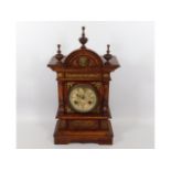A late 19thC. Schutz Marke mantle clock, 18.5in ta