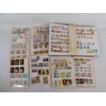 Two albums of stamps including 1972 Olympics, Malta, Thailand, Europe, Yemen, St. Lucia, Thailand, D