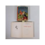 A Hans Christian Andersen Fairy Tales book with plates by Jiri Trnka twinned with Alice In Wonderlan