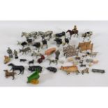A quantity of vintage 1950's farm animals includin