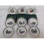 Three boxed Royal Worcester Christmas plates twinn