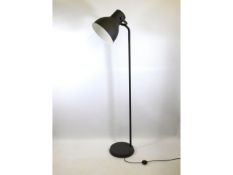 A contemporary standard lamp, 72in tall, shade ape