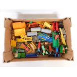 A quantity of unboxed diecast toy farm vehicles &