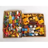 A quantity of unboxed diecast toy trucks, lorries