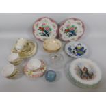 A pair of antique Booths Mandarin plates, a Colclo