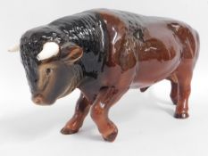 A Sylvac model of a bull, 14in long x 7.5in tall