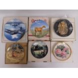 A large collection of boxed collectors plates cove