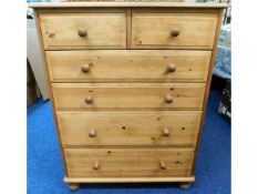 A modern pine chest of drawers, 32.5in wide x 42.2