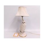 A decorative Franklin Mint Raymond Watson owl lamp
