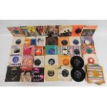 A quantity of vinyl singles including Beatles, The