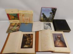 A selection of various art books including Royal A