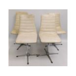 Four 1960/70's Tavo retro swivel chairs with chrom