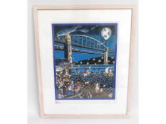 A framed Nicola White limited edition print titled