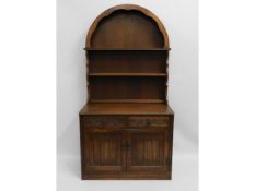 An Old Charm small oak cottage dresser, 71in high