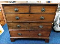 An early 19thC. mahogany chest of drawers a/f, 42.