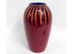 A large Poole pottery vase, 13.25in tall