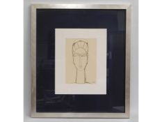 A stylish framed print after Amedeo Modigliani, 31