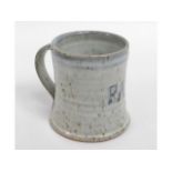 A Michael Leach Yelland pottery mug with name "Pat