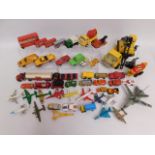 A quantity of diecast toy vehicles including Tonka