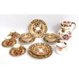 Fourteen pieces of Aynsley imari porcelain tea war