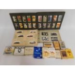 A quantity of vintage cigarette boxes & cigarette