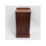 A mahogany pot cupboard, 29.5in tall x 15in wide x