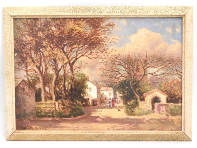 Arthur White (1865-1953), a Cornish school oil on