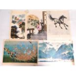 A collection of thirteen vintage Chinese posters i
