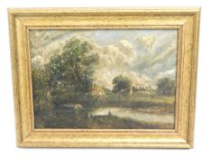 From the same property as lot 81, a painting belie