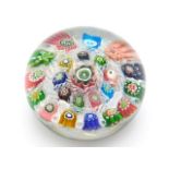 A 19thC. French millefiori paperweight of contrast