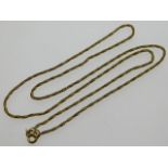 An 18ct gold necklace, 22in long, 4.6g