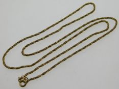 An 18ct gold necklace, 22in long, 4.6g