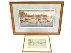 L. S. Lowry (1887-1976) pair of framed prints hand