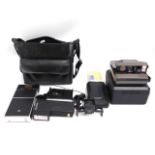 A Polaroid Image System camera with hard case & ot