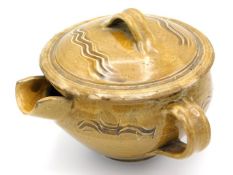 A Wenford Bridge Pottery pot with spout with incis
