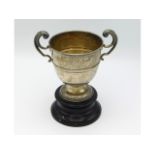 A 1904 London silver trophy "Yealmpton Meeting 1905 presented to H. V. Lee by W. E. P Bastard for Hi