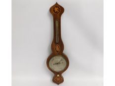 A 19thC. Beringer and Schwerer, Falmouth, barometer, 37.25in tall