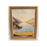 W. Douglas Macleod (1892-1963) original oil painting of Loch Shiel, later used by British Rail on ad