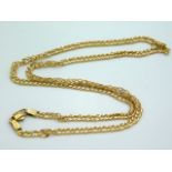 A 9ct gold chain, 17.5in long, 5.4g