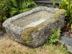 A granite trough, external measurements, 25in wide x 19in deep x 9in high