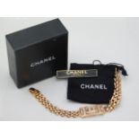 A boxed Chanel fashion bracelet, 7.25in long