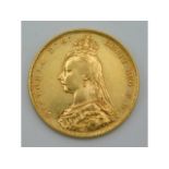 A Victorian, jubilee head, 1889 full gold sovereig