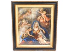 In the style of Guido Reni (1575-1642), a framed 1