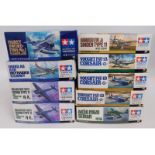 Ten boxed Tamiya 1:48 scale model aircraft kits, p