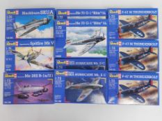 Ten boxed Revell 1:72 scale model aircraft kits, p