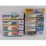 Ten boxed Tamiya 1:48 scale & 1:72 model aircraft