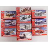 Ten boxed Airfix 1:72 scale model aircraft kits, p