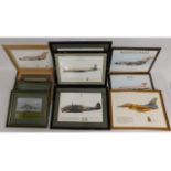 Twelve framed military aircraft prints & photograp