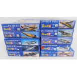 Ten boxed Revell 1:48, 1:72 & 1:144 scale model ai