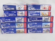 Ten boxed Toko 1:72 scale model aircraft kits, pre